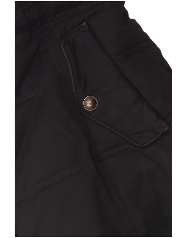 Fat Face Veste matelassée pour femme UK 42 Medium Noir Polyester
