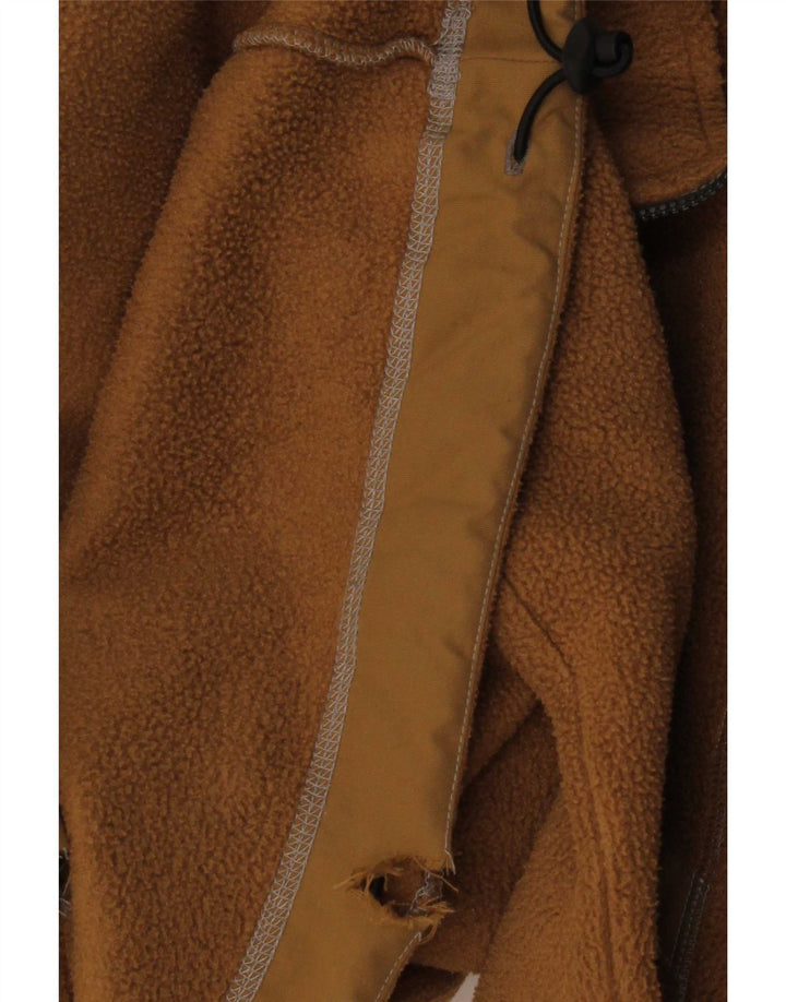 Murphy & Nye Pull polaire à col zippé pour homme Large Beige Polyester