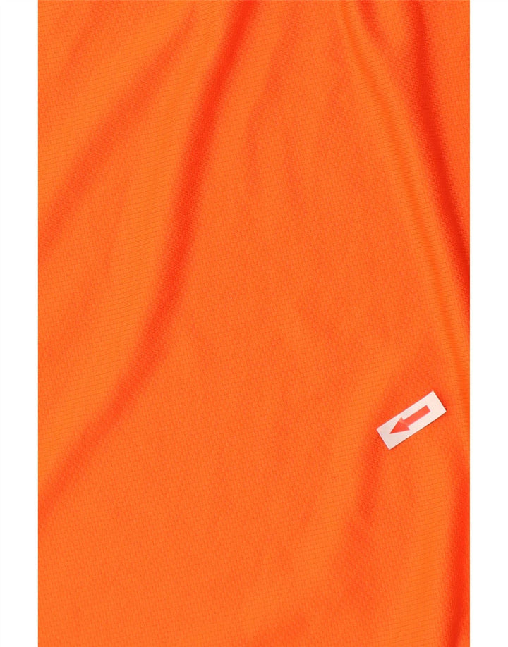 Nike Haut Dri Fit à manches longues pour homme en polyester color block orange Taille L