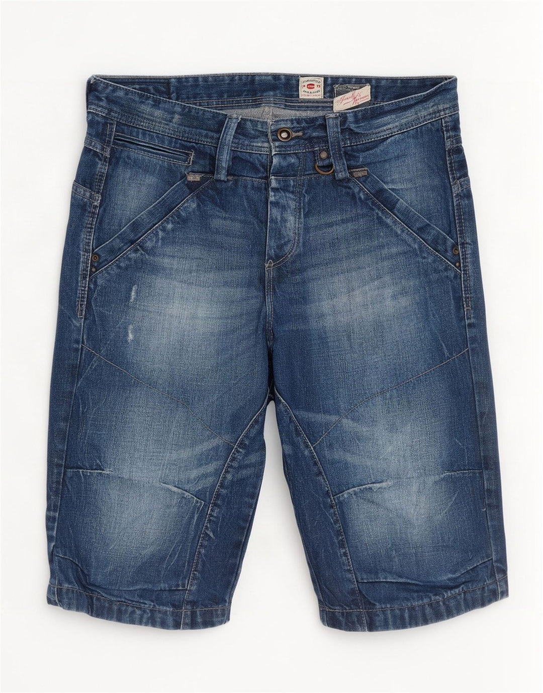 Jack & Jones Short En Jean Déchiré Moyen W32 Homme Bleu Coton