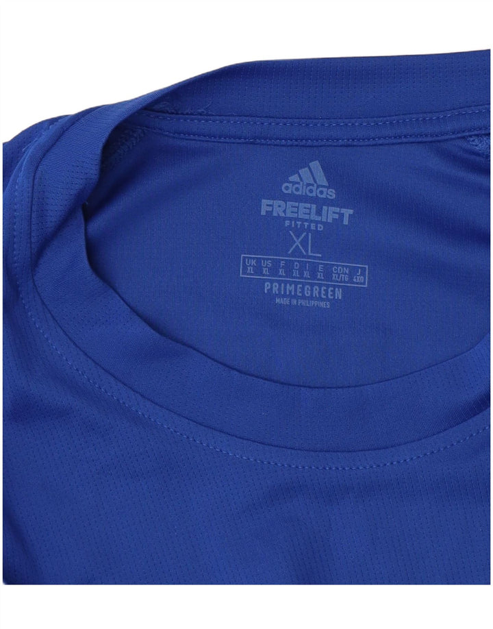 Adidas Hommes Aeroready T-Shirt Top XL Bleu Polyester