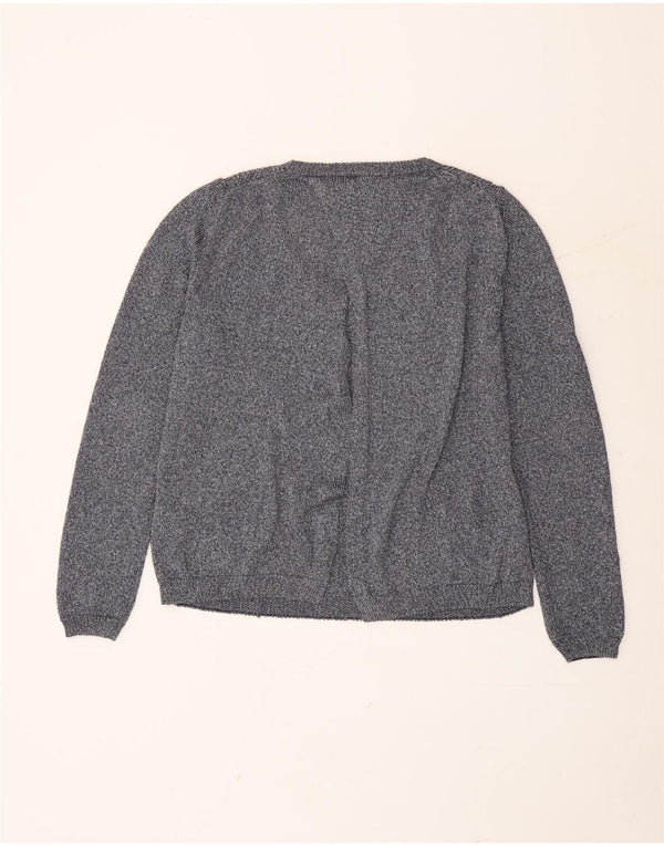 Massimo Dutti Pull col bateau pour femme UK 16 Large Bleu marine moucheté