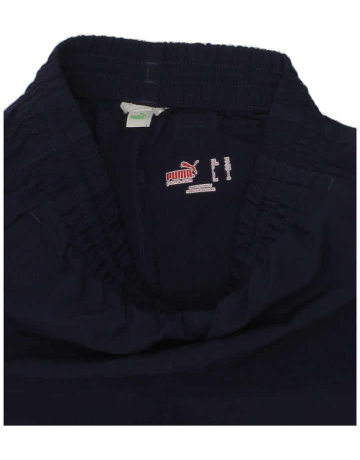 PUMA Boys Graphic Sport Shorts 7-8 Years Navy Blue | Vintage Puma | Thrift | Second-Hand Puma | Used Clothing | Messina Hembry 