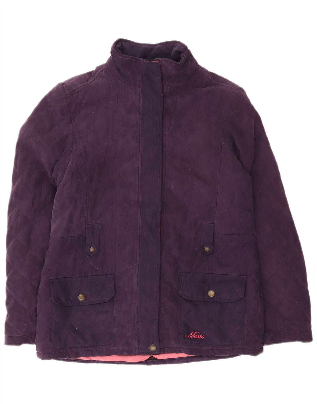 Musto Veste matelassée Signature pour femme UK 14 Large Violet Polyester