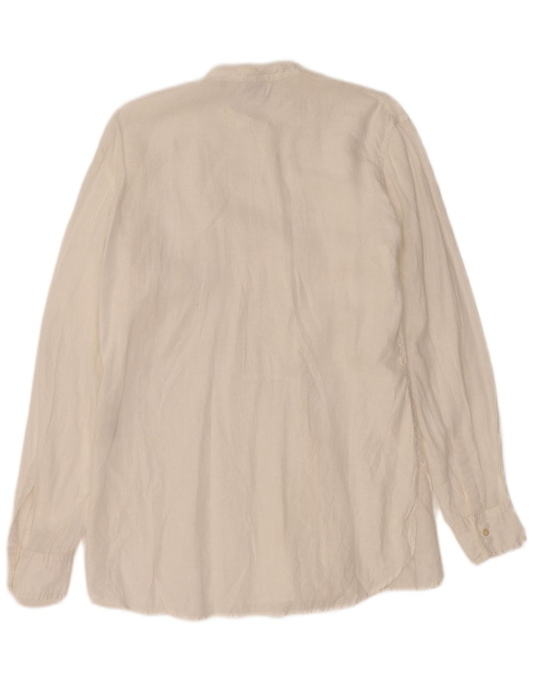 Aspesi Chemise De Smoking Femme IT 46 Grand Lin Blanc