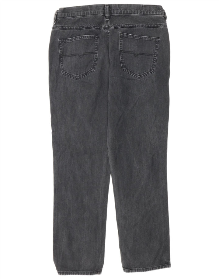 Diesel Jean droit slim effet vieilli Belthy-Ankle pour femme W29 L27 Gris