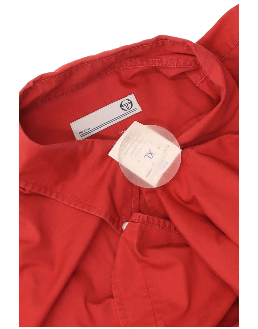 Sergio Tacchini Chemise à manches courtes pour hommes XL Rouge Coton