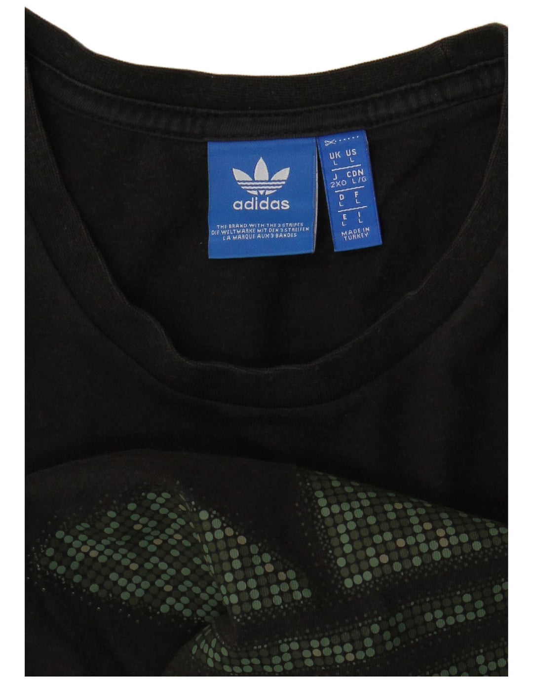 Adidas T-shirt graphique pour hommes, grand, noir
