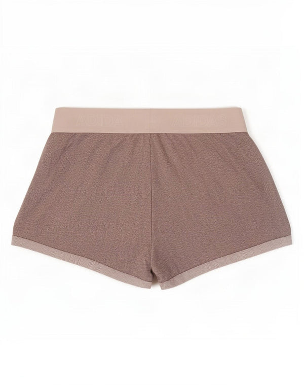 Adidas Short de sport graphique pour femme UK 16/18 Grand gris en coton color block