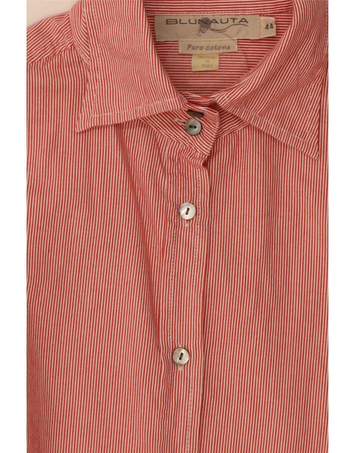 Blunauta Chemise Femme IT 44 Coton à Rayures Rouge Moyen