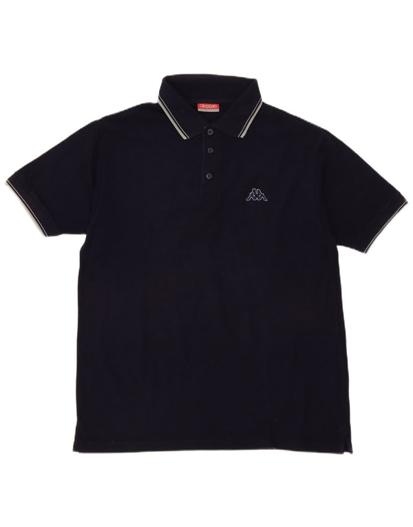 Kappa Polo Homme XL Bleu Marine Coton