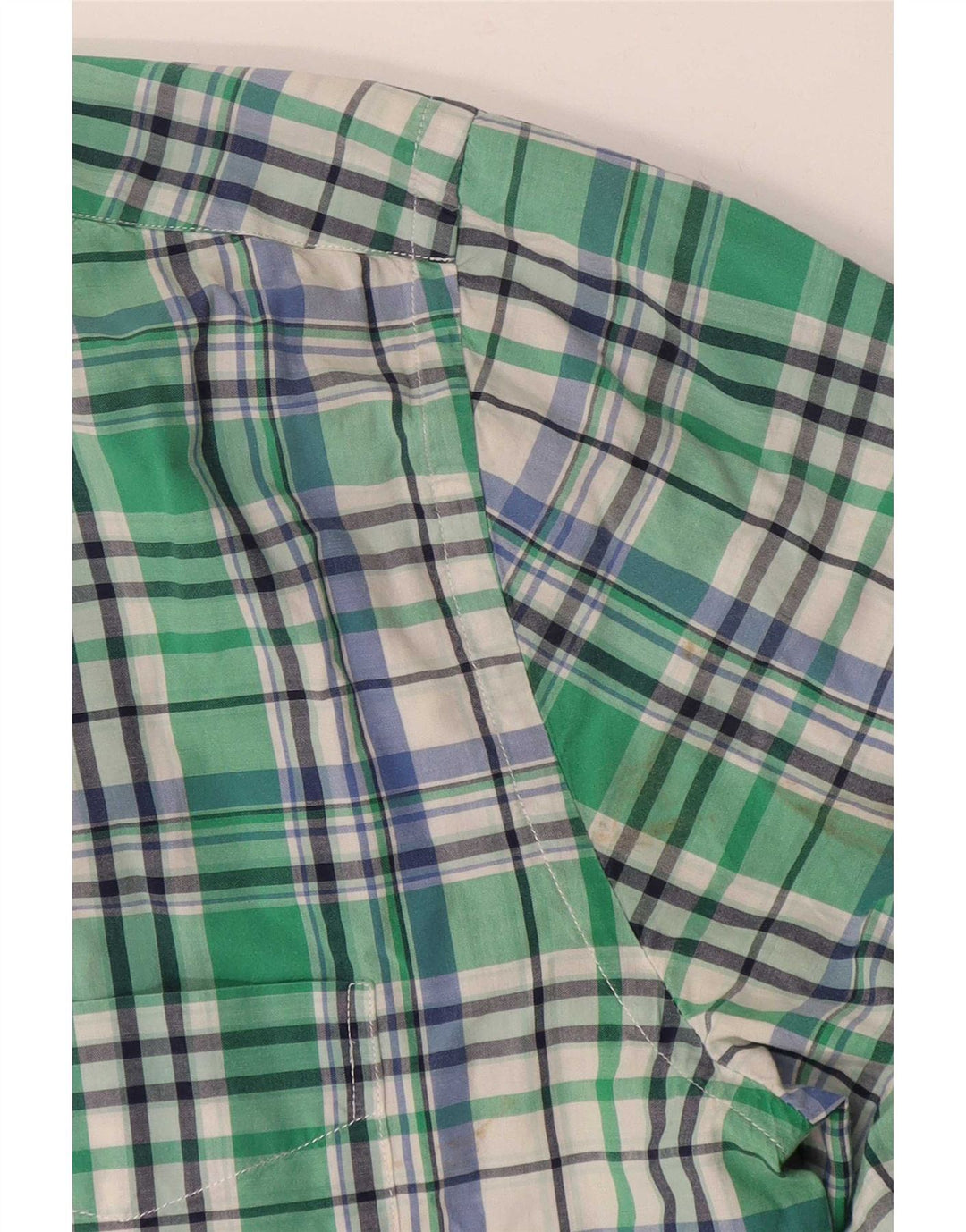 Gant Chemise Homme Large Vert Plaid Coton