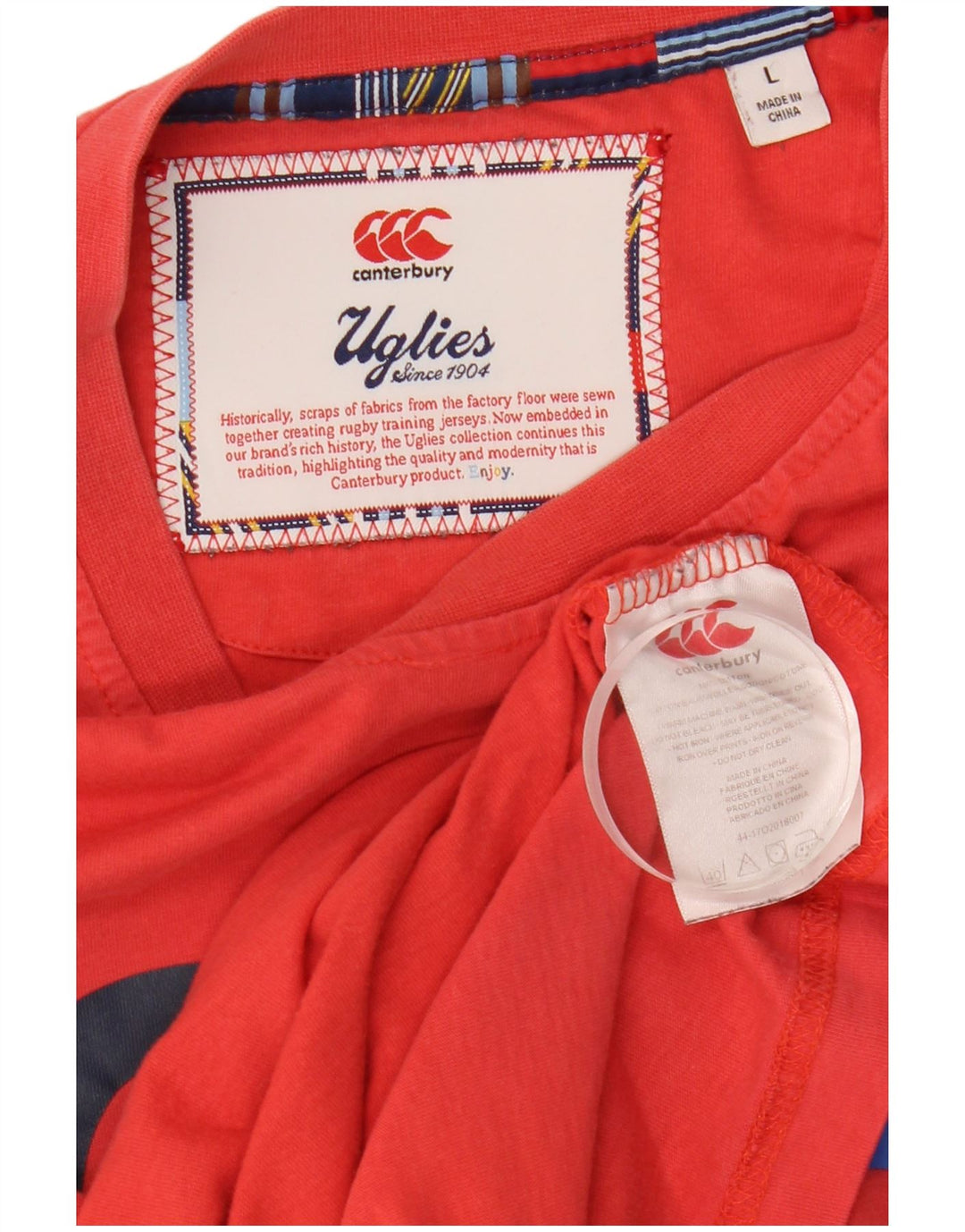 CANTERBURY T-Shirt Graphique Homme Grand Rouge Coton