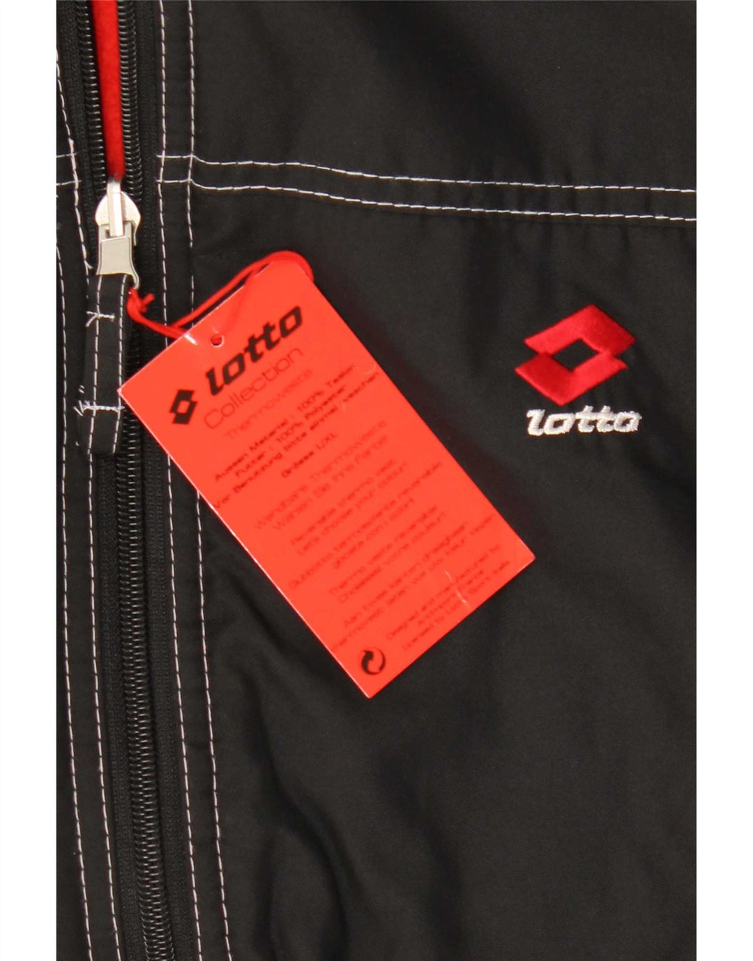 Lotto Gilet réversible pour homme UK 40 Large Noir Polyester