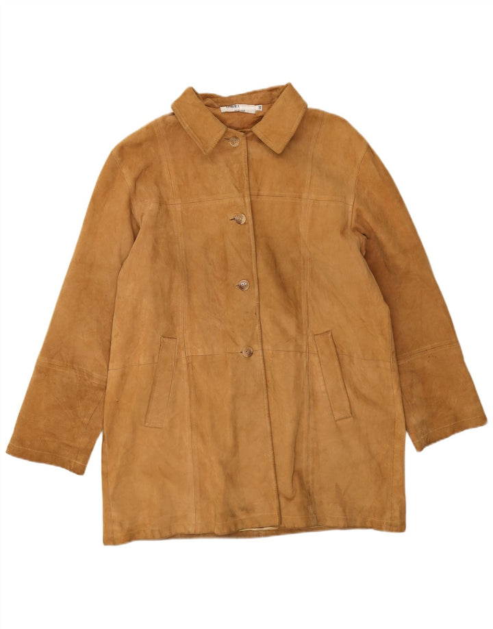 Ombraluce Veste en Daim Homme IT 46 Grand Cuir Marron
