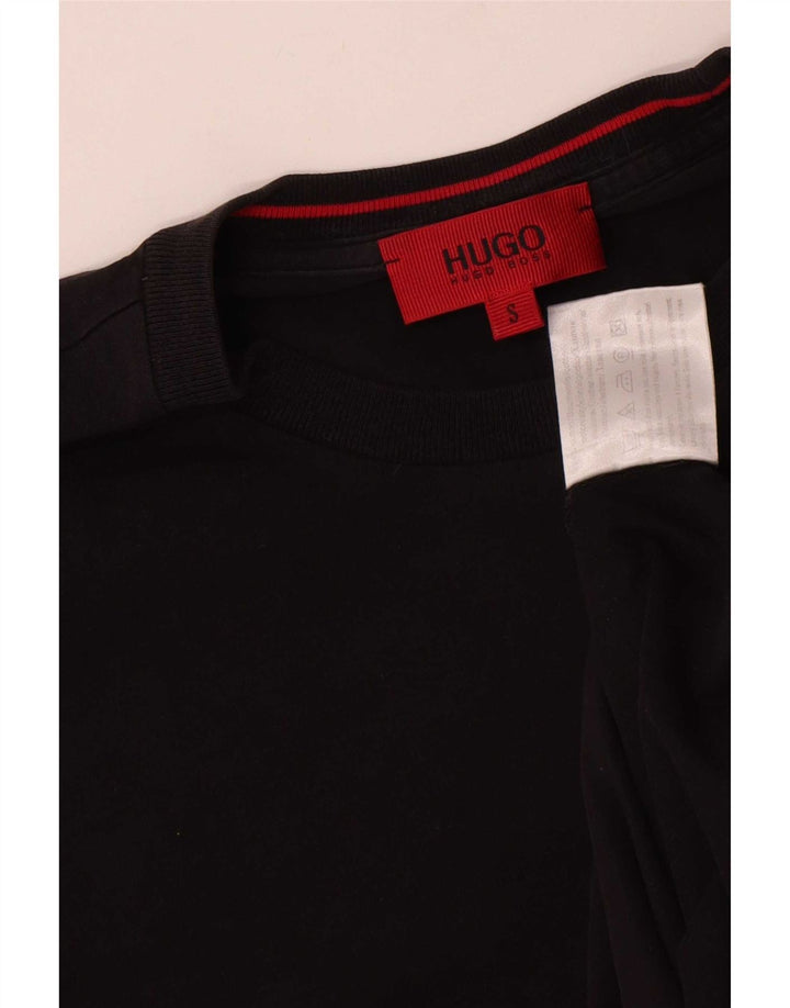 Hugo Boss Haut à manches longues pour hommes Petit coton noir