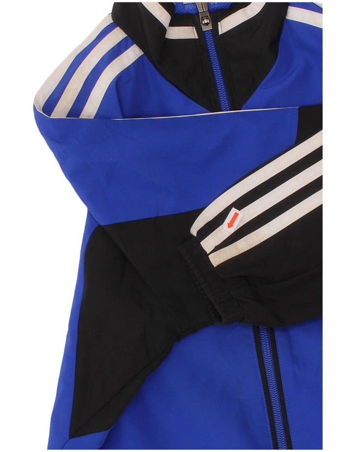 ADIDAS Veste de survêtement pour garçon 7-8 ans Bleu Colorblock Polyester