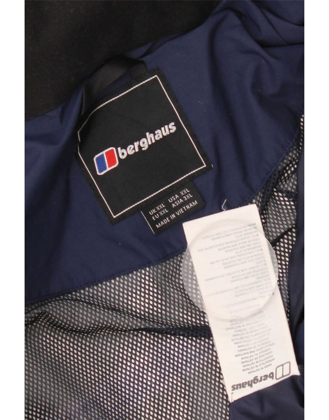 Berghaus Veste de pluie à capuche pour homme UK 44 2XL Bleu marine Polyester