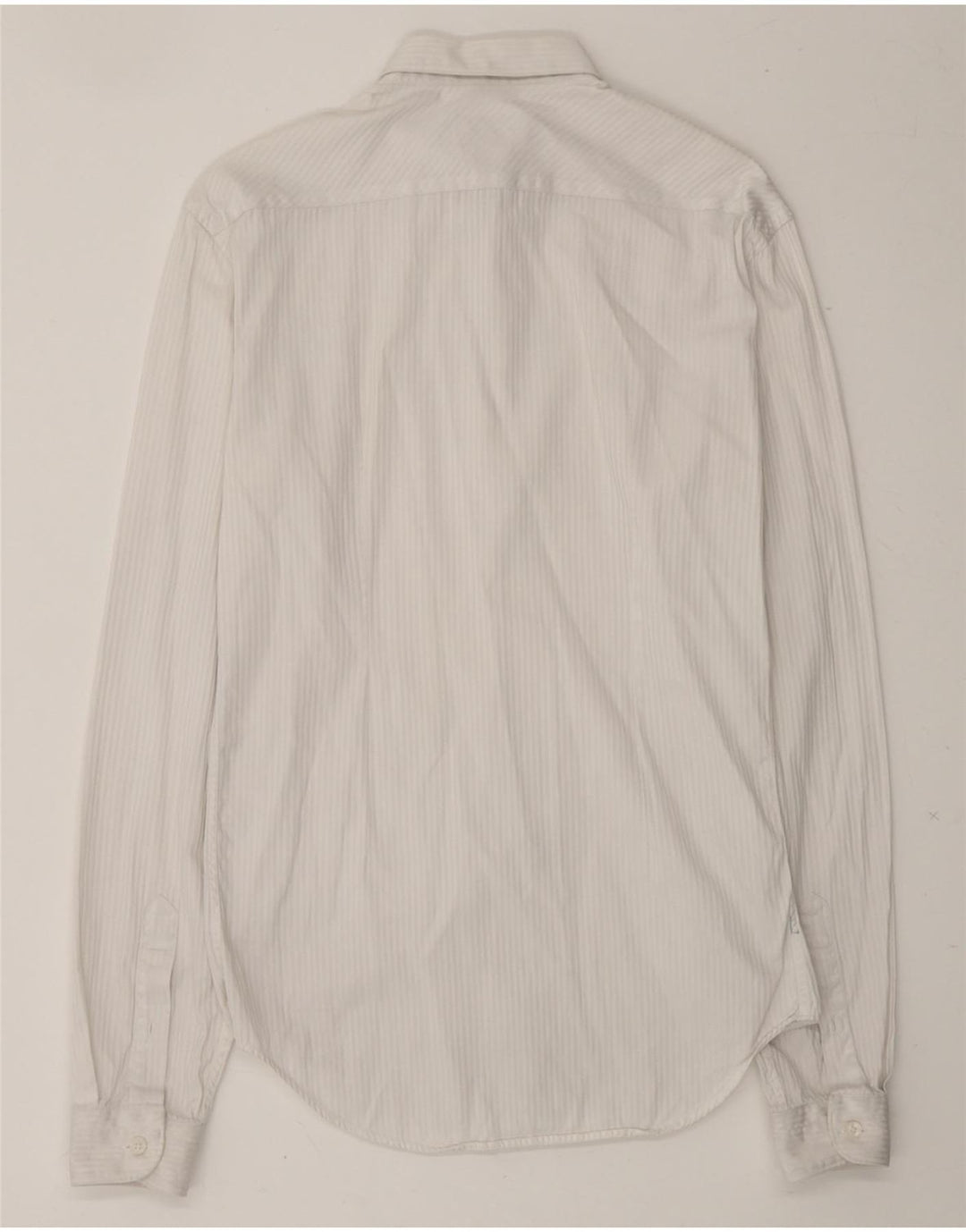 ZARA Mens Slim Fit Shirt Small White Pinstripe Cotton Vintage Zara and Second-Hand Zara from Messina Hembry 