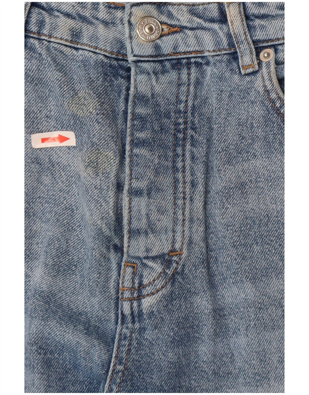 Zara Jean ample pour femme EU 38 Small W28 L27 Bleu