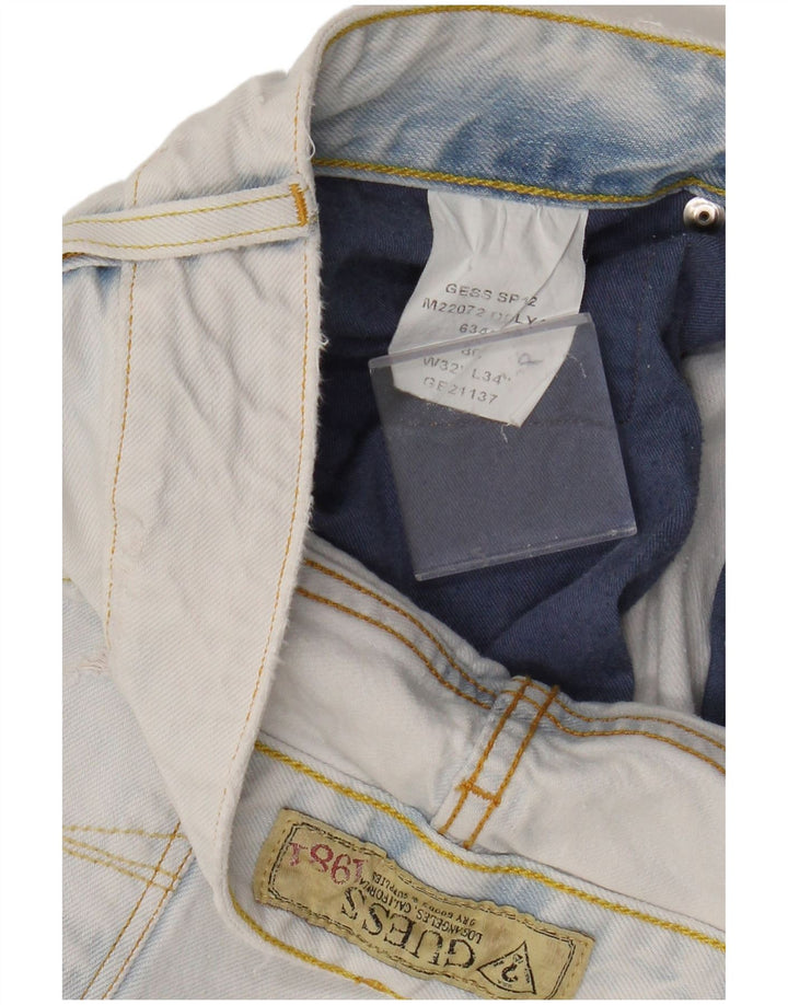 Guess Jean droit homme W32 L34 bleu