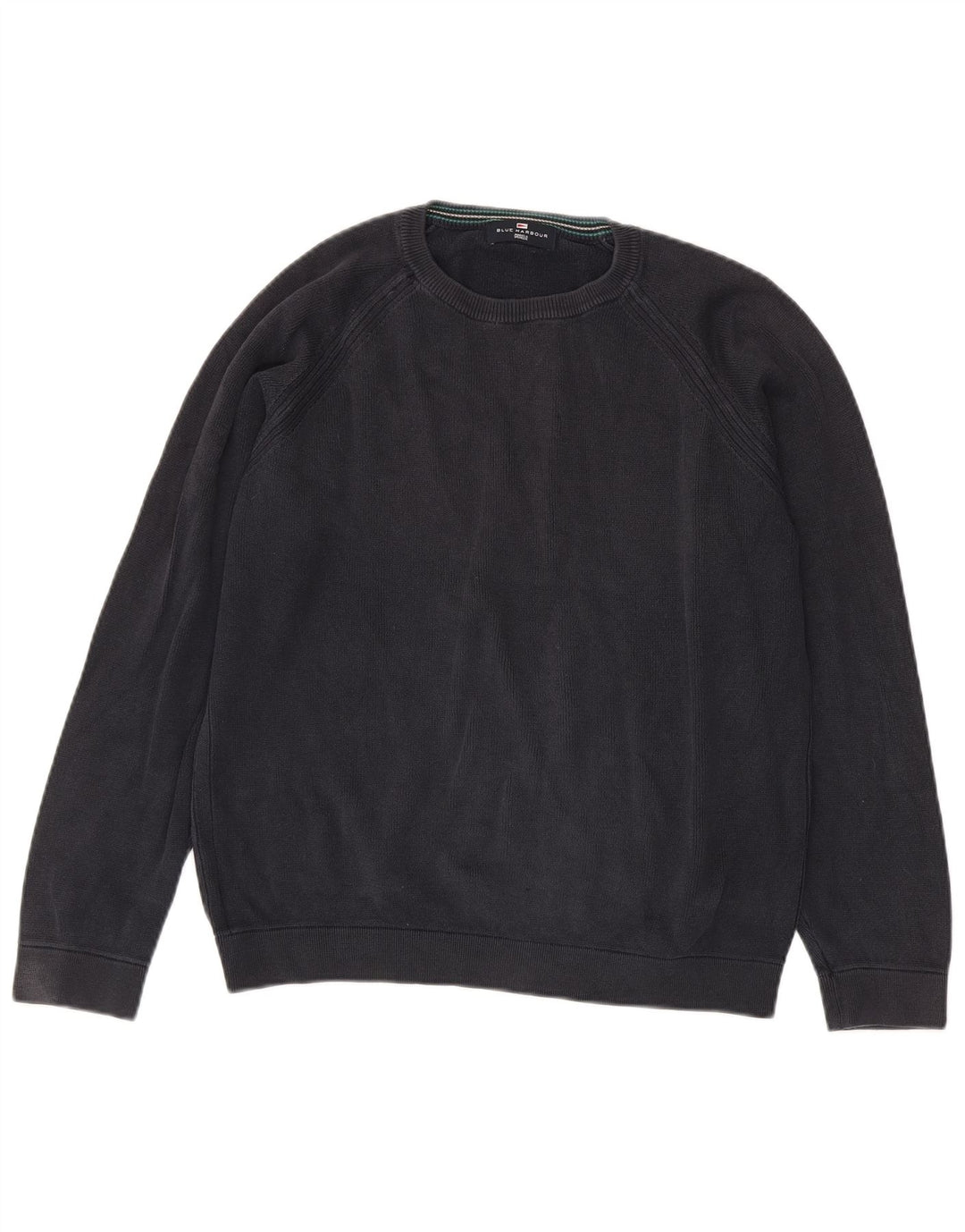 MARKS & SPENCER Sweat-shirt Blue Harbour pour hommes, petit coton bleu marine