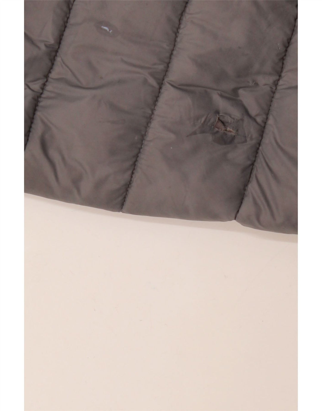 MICHAEL KORS Manteau rembourré à capuche pour femme UK 16 Large Nylon gris