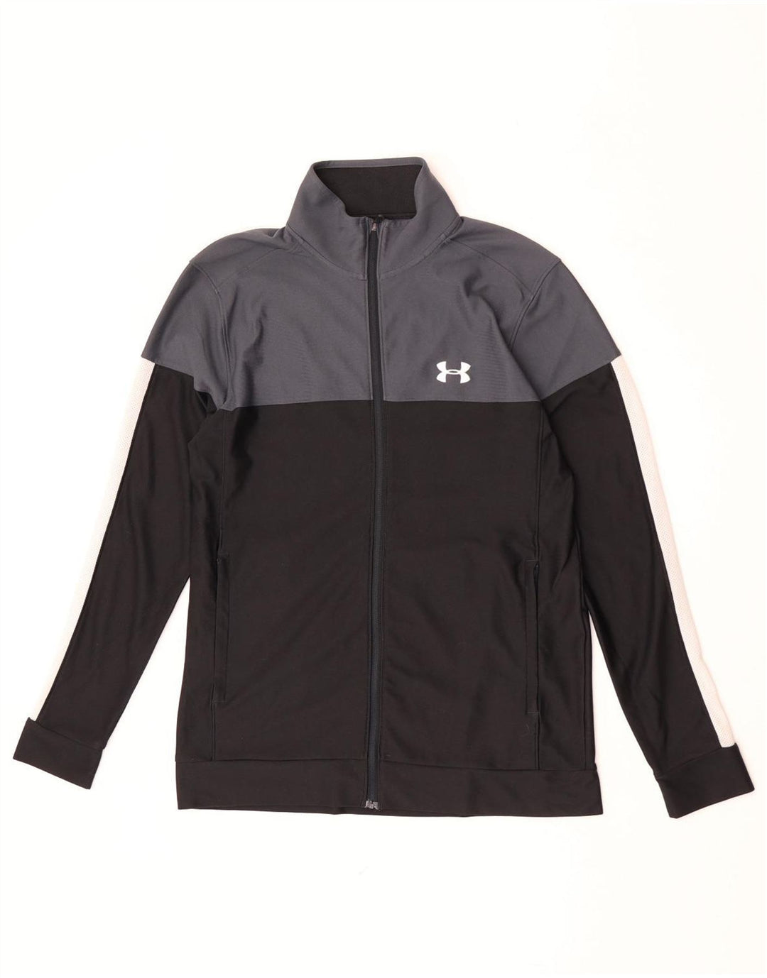 Under Armour Veste de survêtement pour femme UK 14 Medium Noir Colourblock
