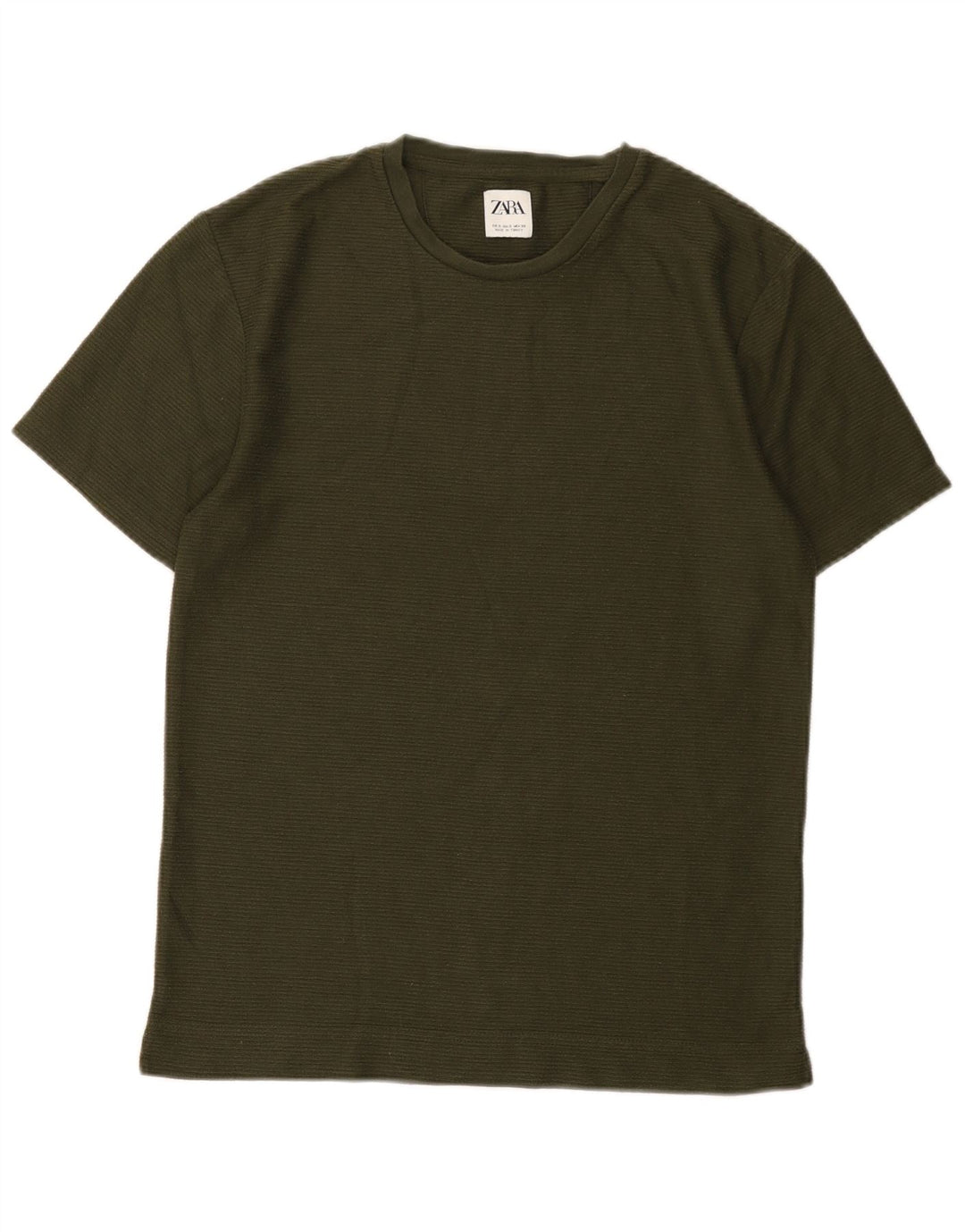 Zara T-Shirt Homme Haut Petit Vert