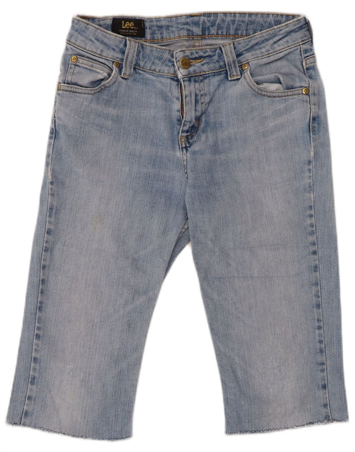 Lee Femme Desoto Bermuda Denim W29 Bleu Moyen Coton