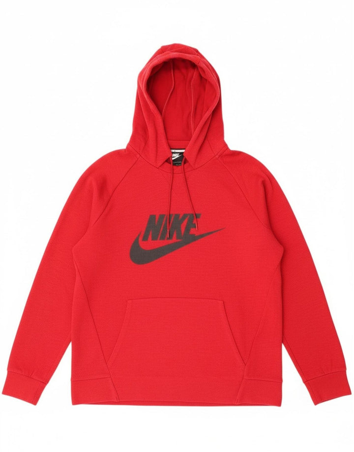 Nike Pull à capuche graphique en coton rouge moyen pour homme