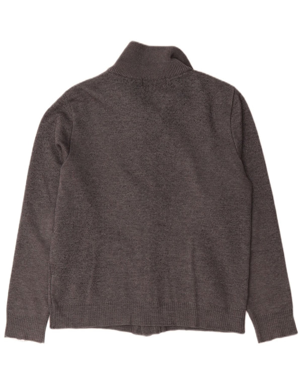 Zara Homme Cardigan Pull Large Gris Laine