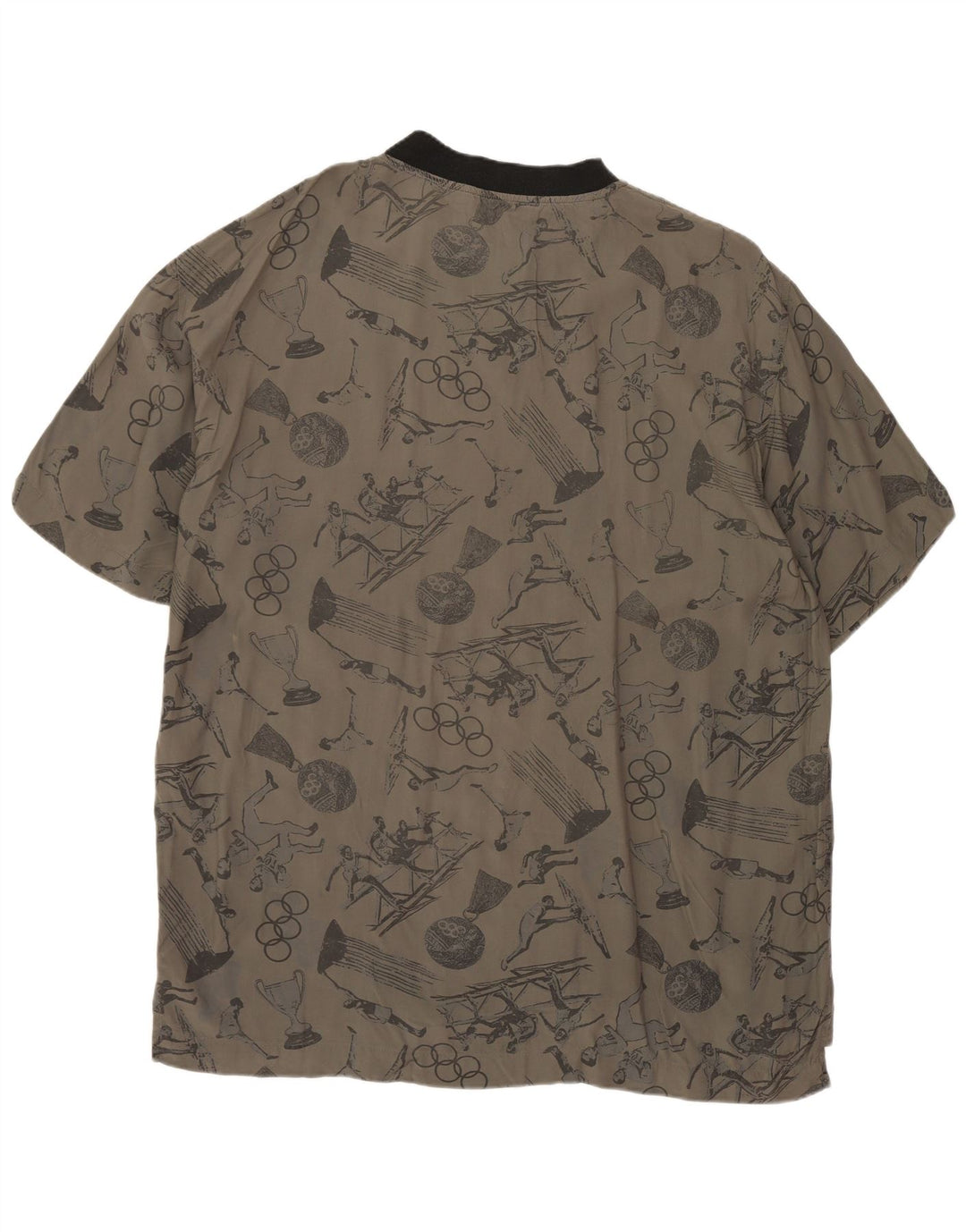 CIAO T-Shirt Graphique Homme Gris Moyen Viscose
