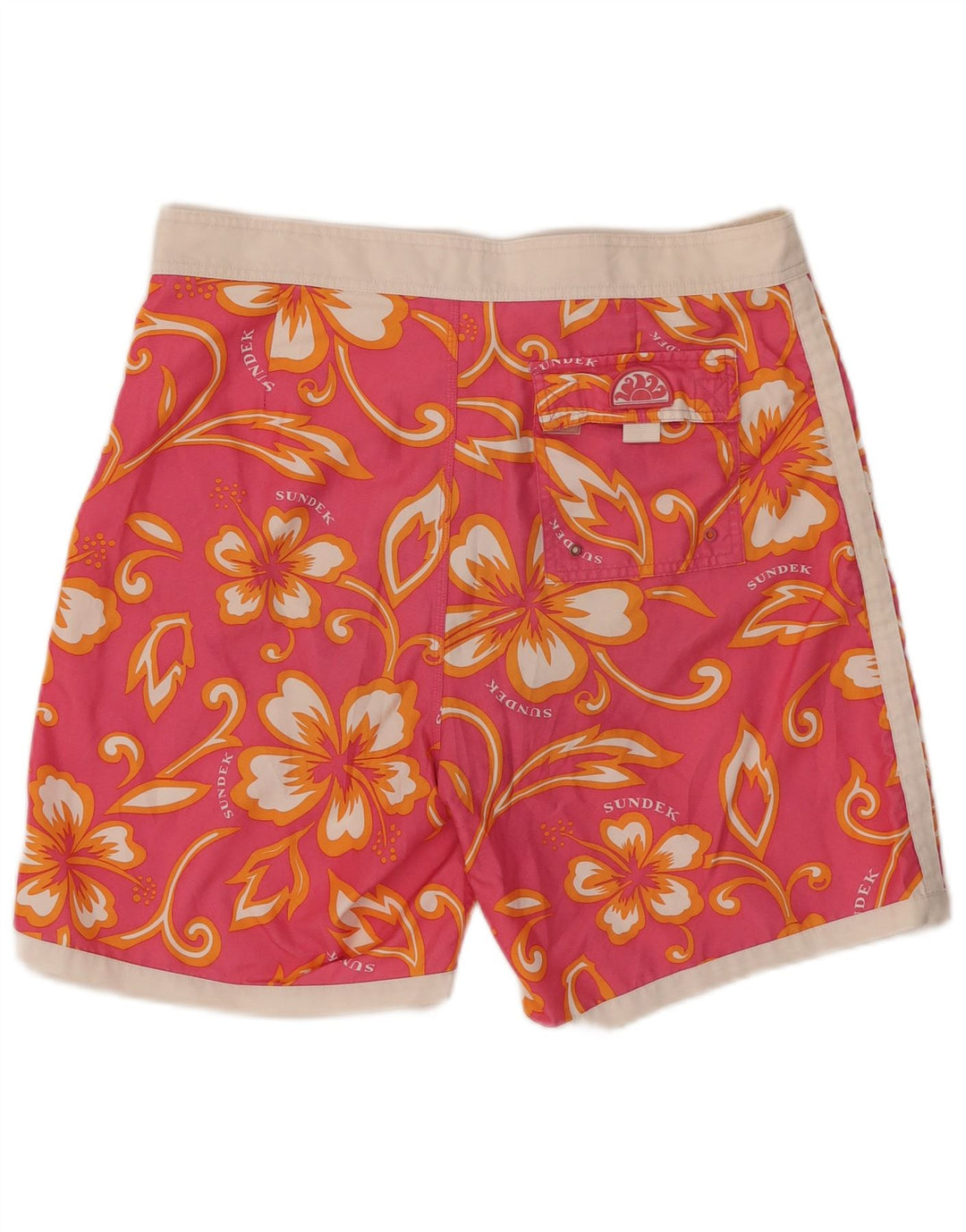 Sundek Short de Bain Homme Grand Rose Floral Polyester
