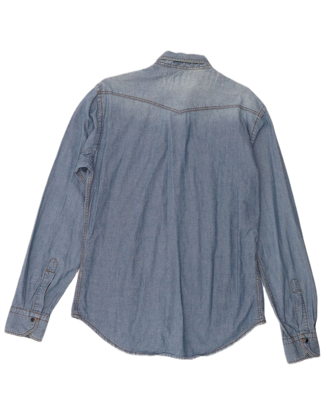 Zara Homme Chemise En Jean Slim Fit Grand Bleu Coton