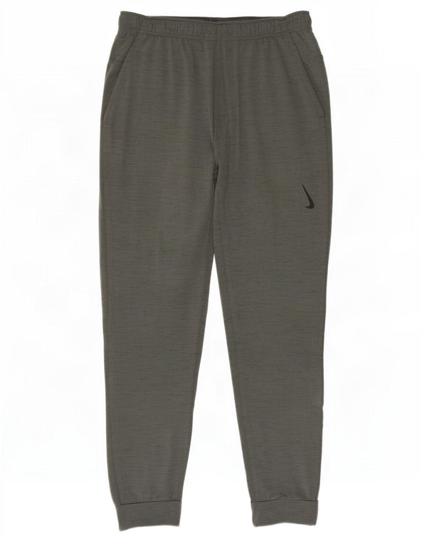 Nike Pantalon de survêtement de yoga pour homme Gris moyen chiné en polyester