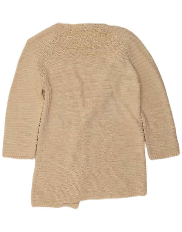 French Connection Pull cardigan long pour femme UK 10 Small Blanc cassé