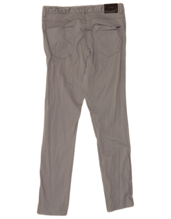 Zara Pantalon décontracté slim pour homme EU 44 Large W34 L31 Gris Coton