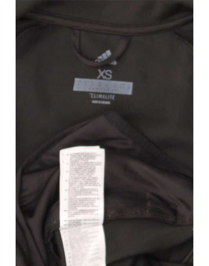 Adidas Climalite Survêtement Top Veste UK 4/6 XS Noir Polyester