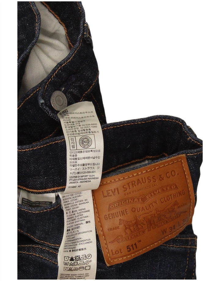 Levi's Jean Slim 511 Homme Bleu W34 L30 Coton