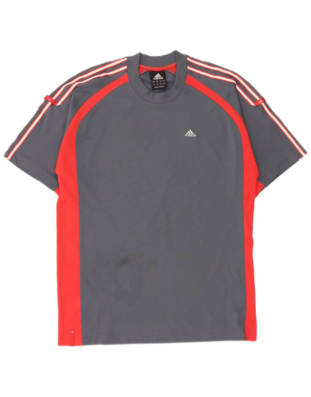 ADIDAS T-Shirt Homme Haut Petit Gris Colorblock Polyester