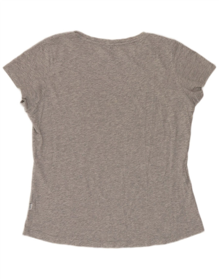 Puma T-shirt graphique pour femme UK 12 Gris moyen