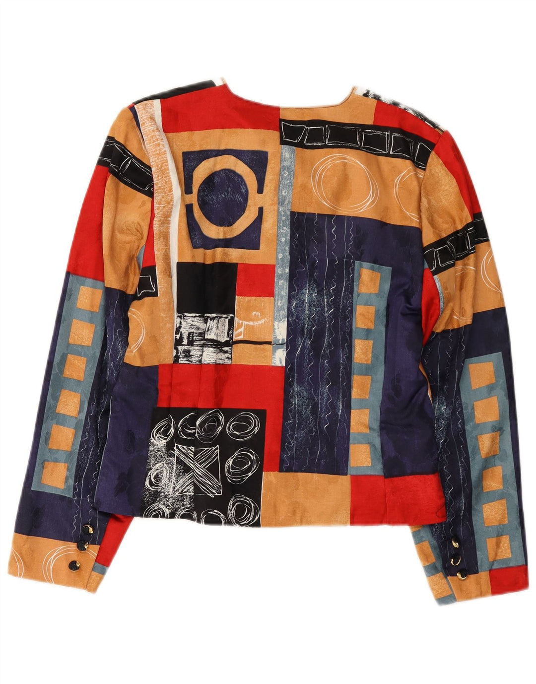 Endora Veste blazer à 4 boutons pour femme UK 12 Medium Multicolore Patchwork
