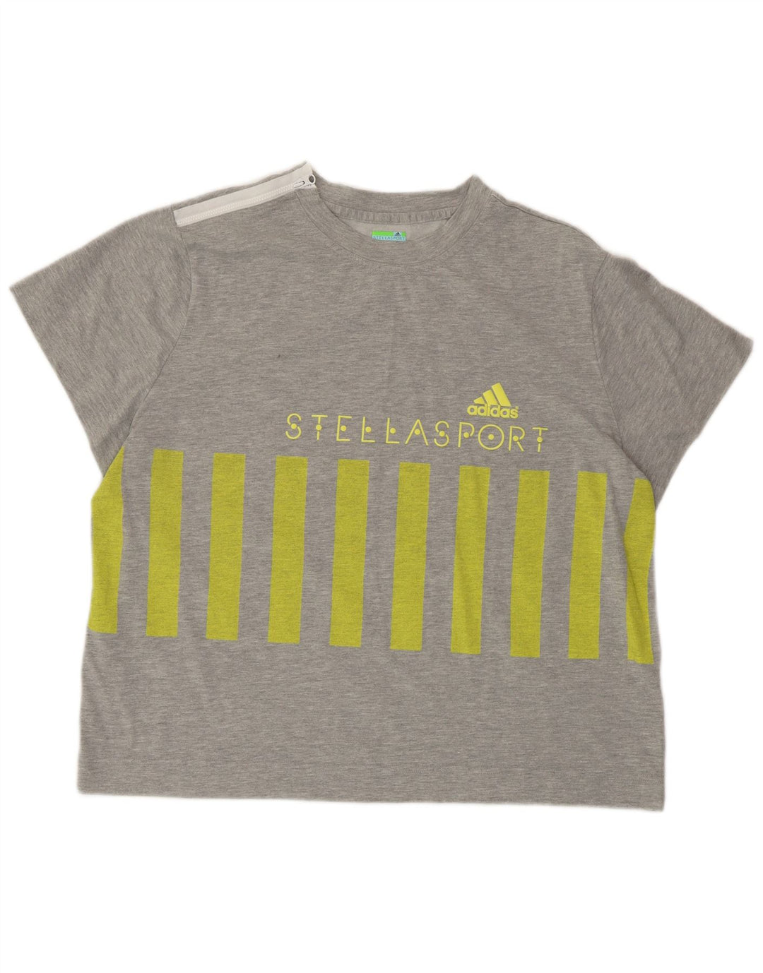 ADIDAS X STELLA MCCARTNEY T-shirt graphique pour femme UK 20/22 XL Gris