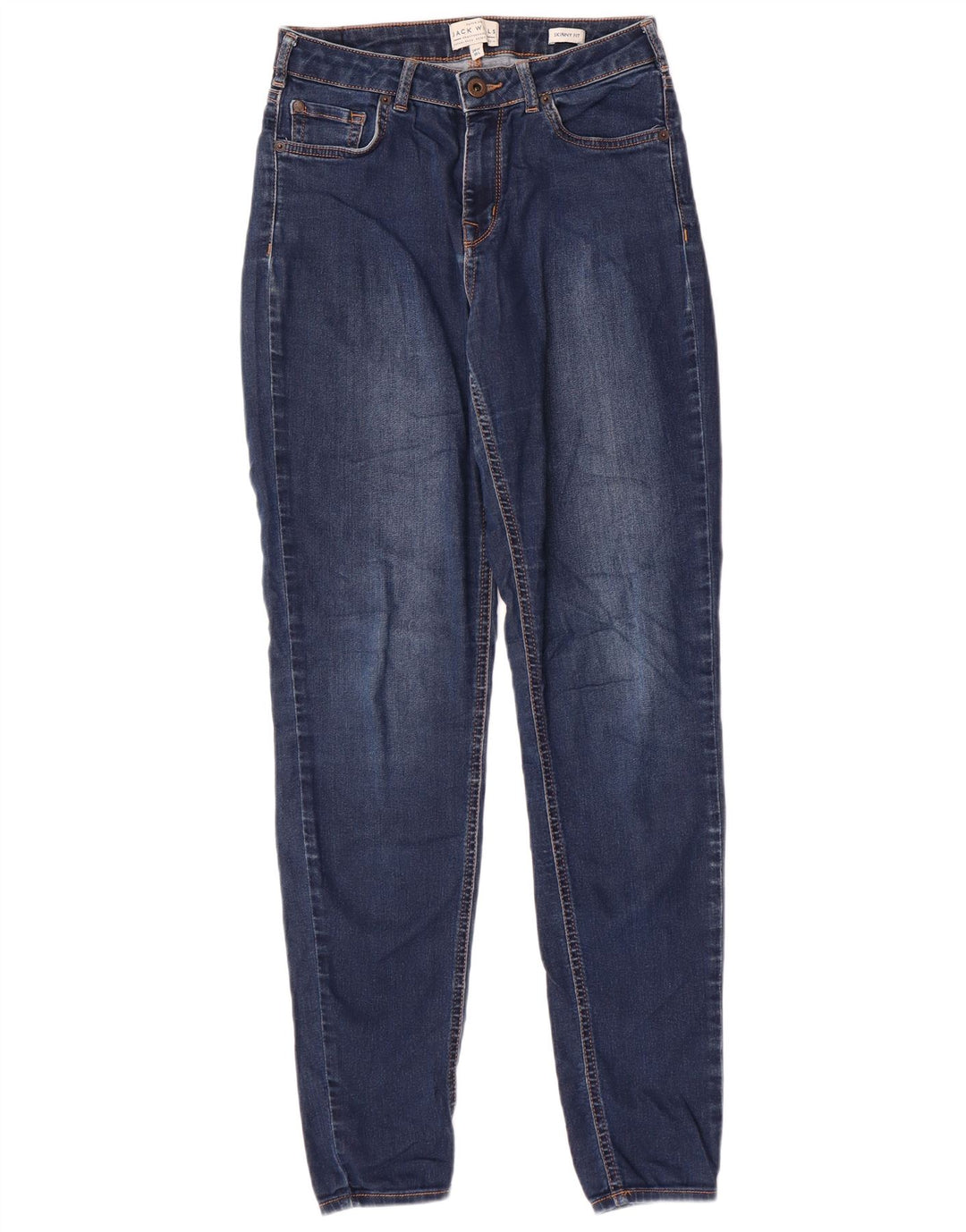 JACK WILLS Jean Skinny Femme W28 L30 Bleu Marine Coton