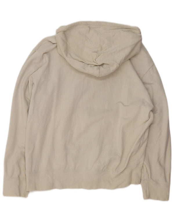 ADIDAS Sweat à capuche pour femme UK 14 Medium Off White Coton