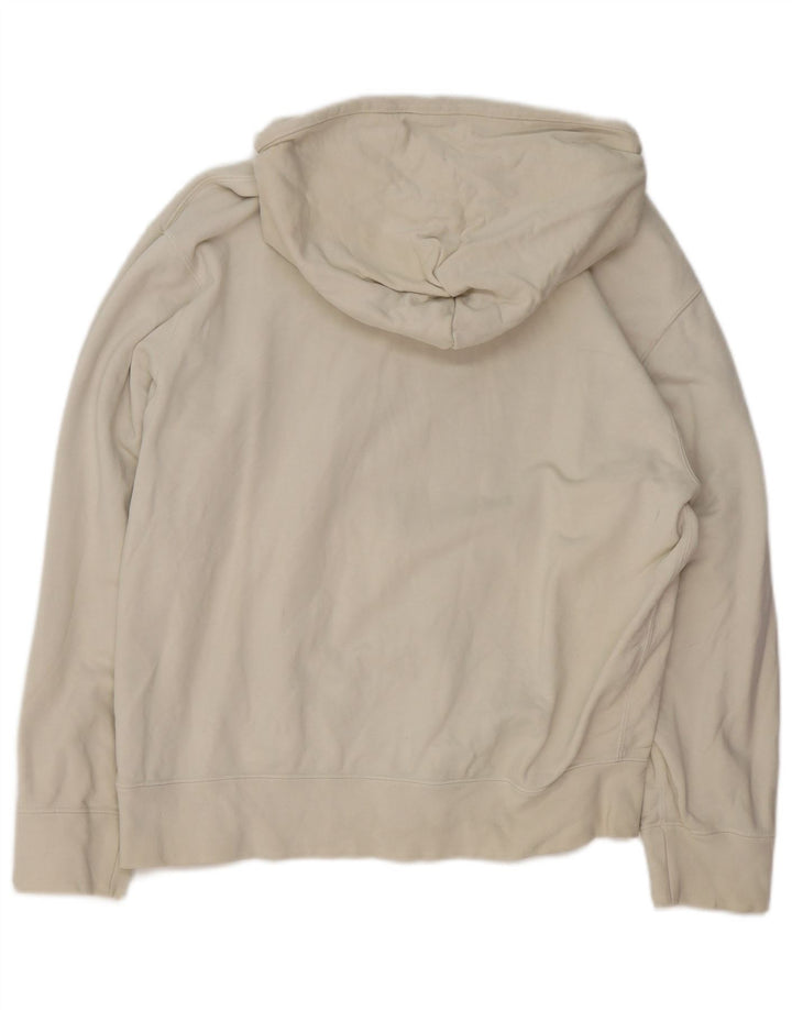 ADIDAS Sweat à capuche pour femme UK 14 Medium Off White Coton