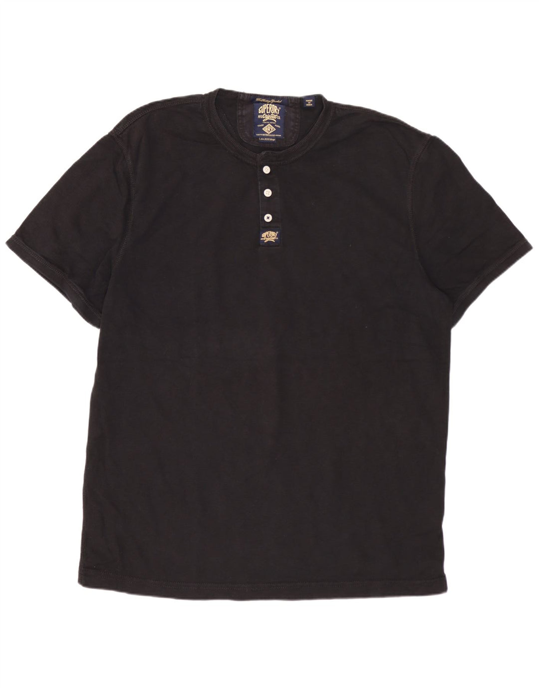 SUPERDRY T-Shirt Homme Top 3XL Noir Coton