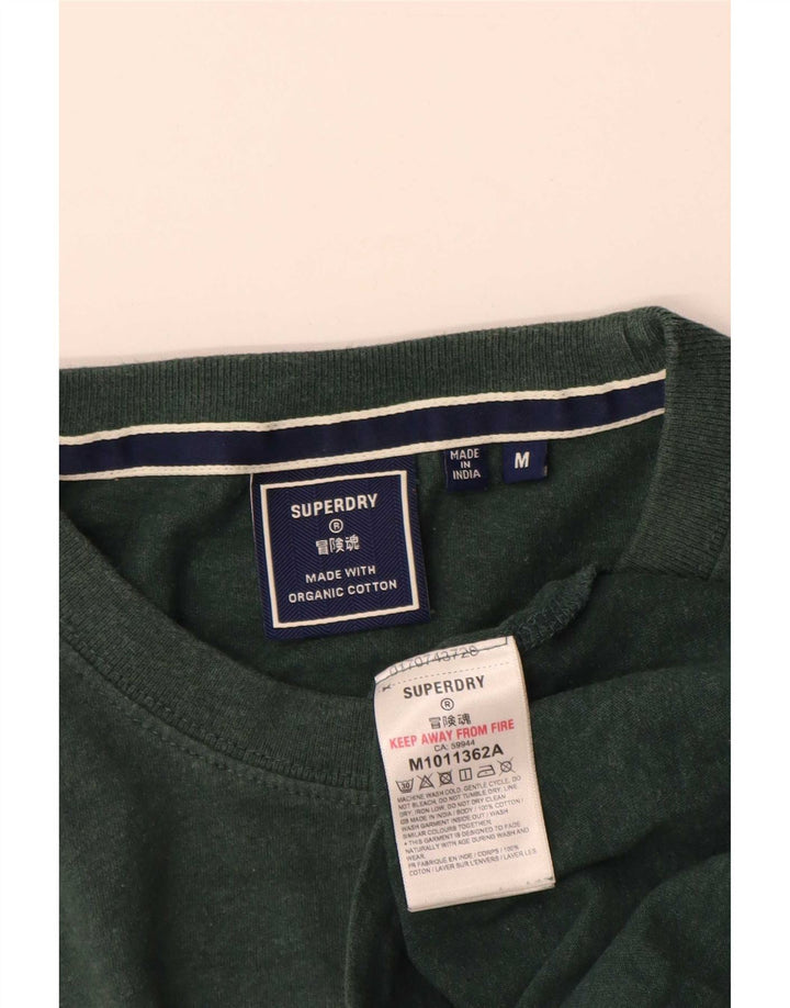 Superdry T-Shirt Homme Vert Moyen Coton