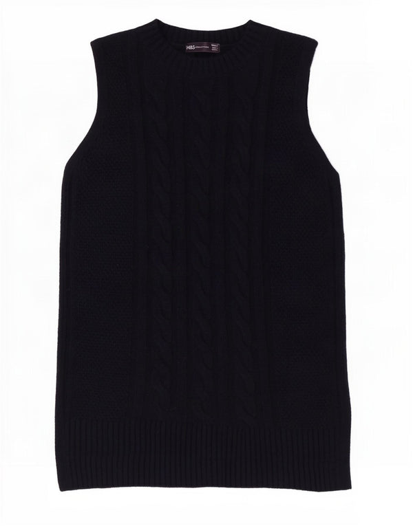 Marks & Spencer Débardeur pour femme UK 10 Small Bleu marine Polyester